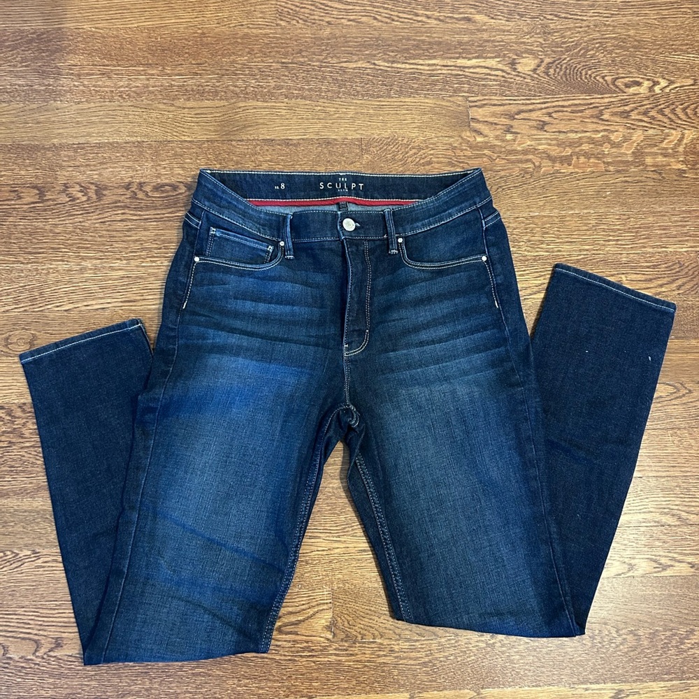 White House Black Market Dark Blue Skinny Jeans